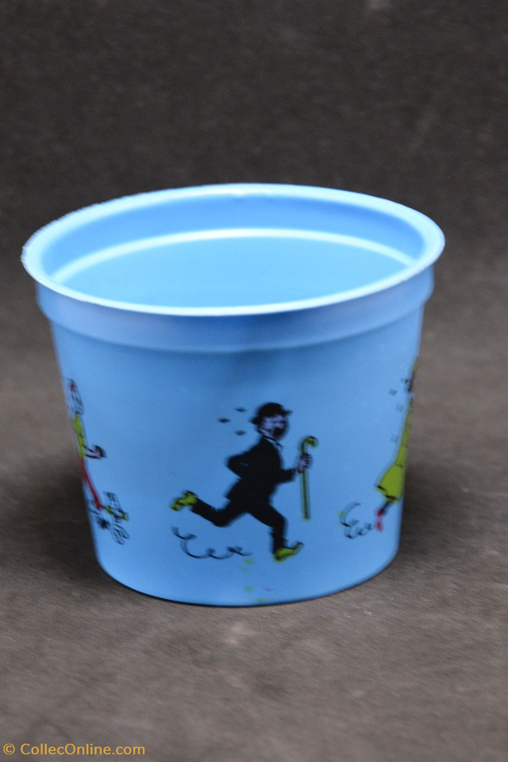 Pot à glace - OLA - 1969 - Version bleu + cuillère divers pot a glace ola 1969 version bleu cuillere
