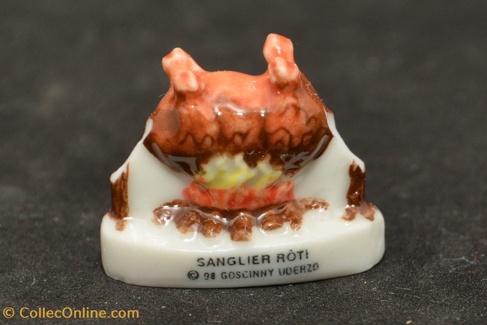 1998 - Série "Les objets" - Sanglier rôti divers feves 1998 serie les objets sanglier roti