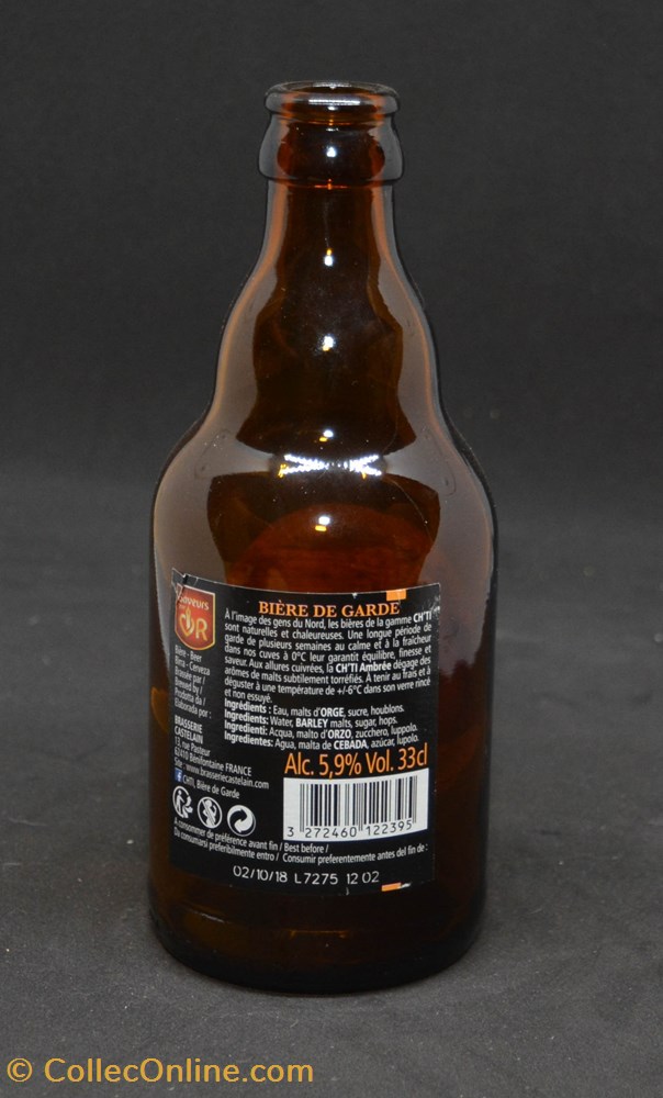 Ch'ti - Ambrée - BE - 5,9% - 33cl art de la table argenterie bistrot alimentation bouteille cti ambree be 5 9 33cl