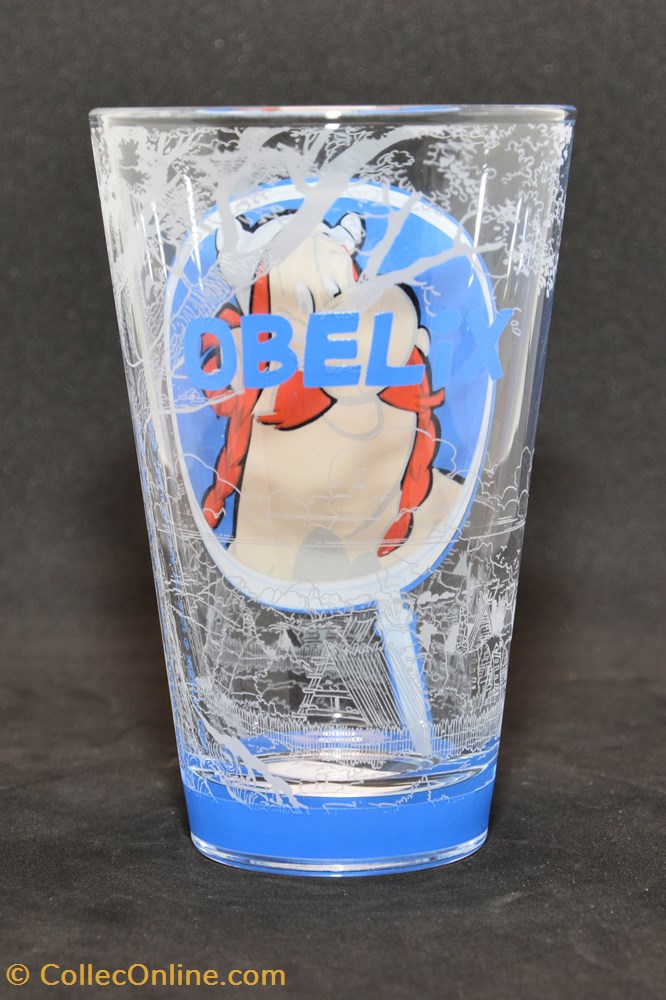 Verre - Parc Astérix - 2015 - Obélix 2 art de la table argenterie service the cafe tasses mugs verre parc asterix 2015 obelix