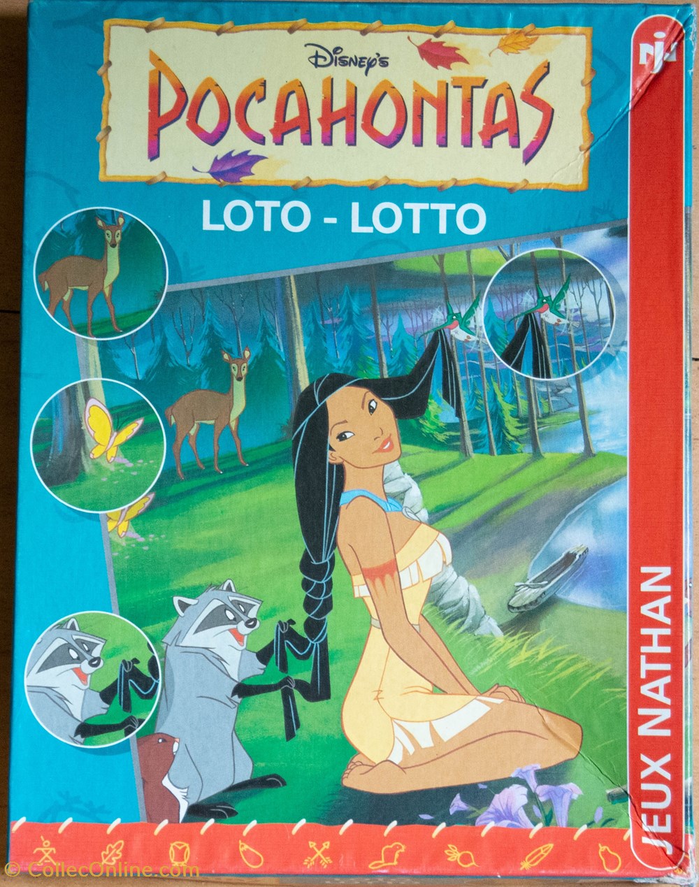 Jeu - Nathan - 1995 - Loto Pocahontas divers jeu nathan 1995 loto pocahontas