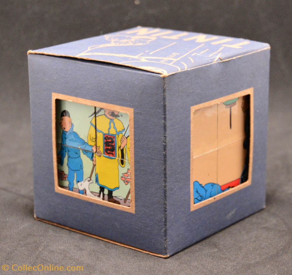 Moulinsart - Cube - Le Lotus bleu jeux de societe jouets casse tete puzzle moulinsart cube le lotus bleu