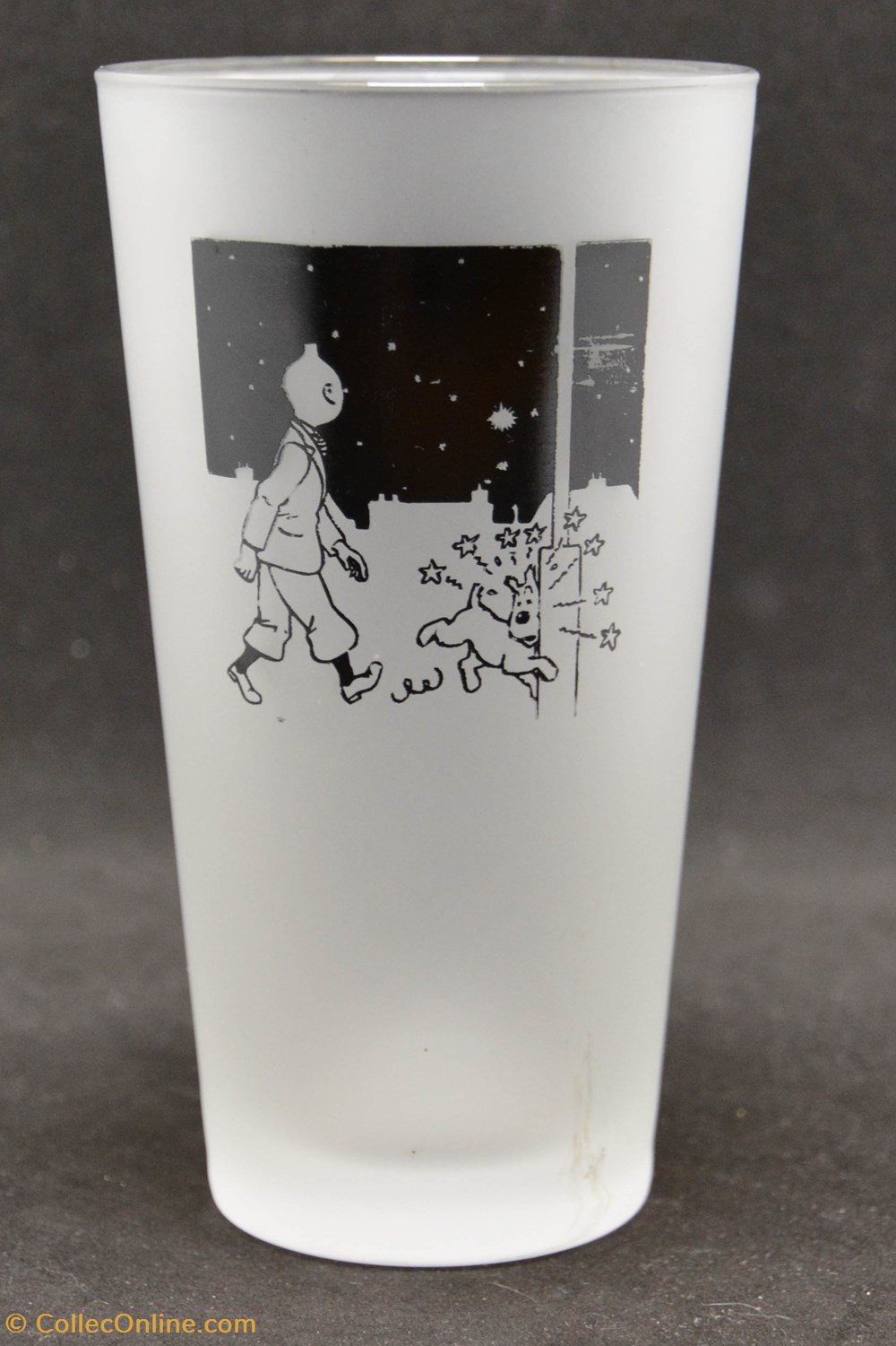 Moulinsart - Verre givré - 2009 - L'étoile mystérieuse de la table argenterie verres moulinsart verre givre 2009 etoile mysterieuse