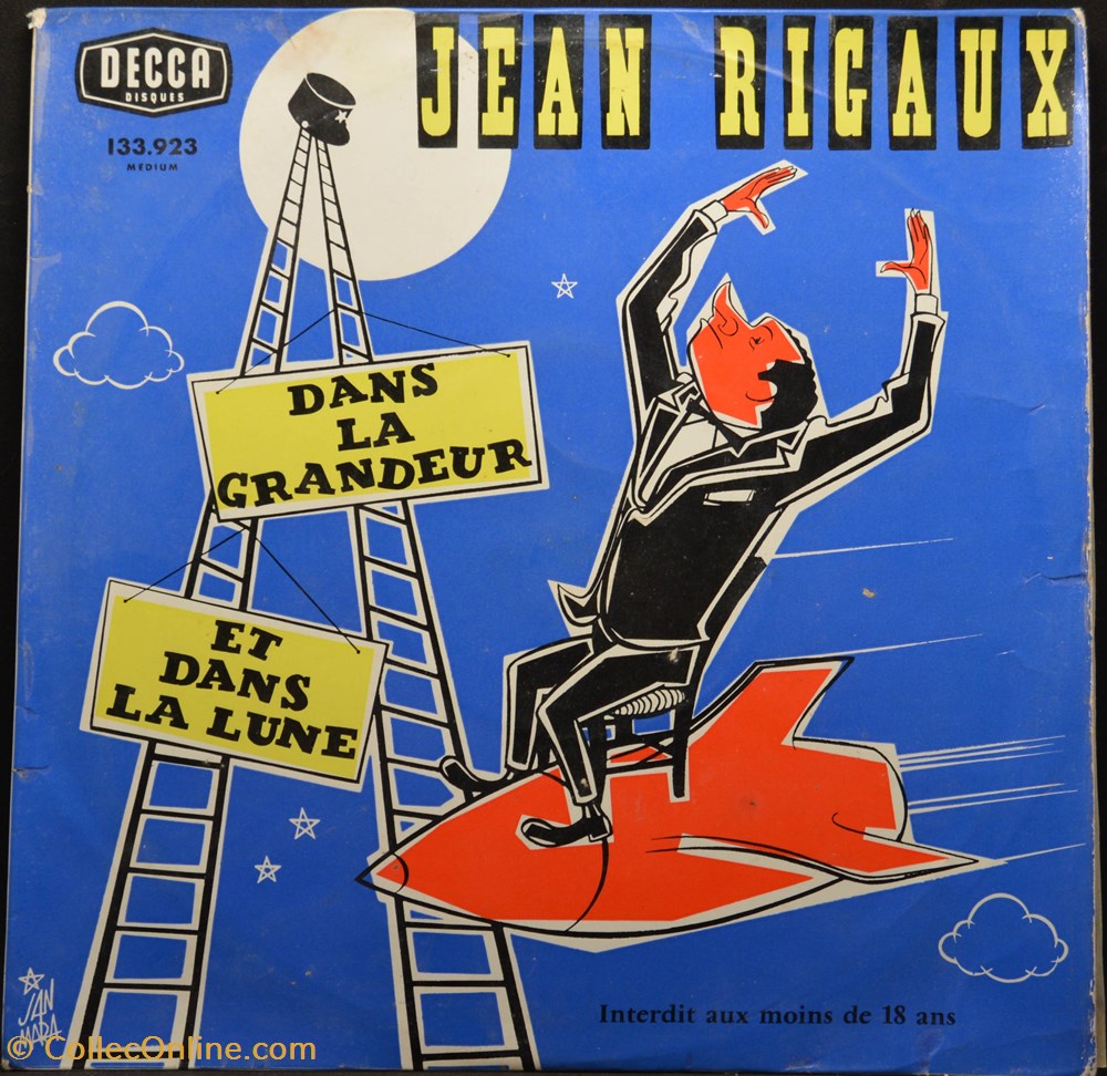Vinyl - 33 tours - Jean Rigaux - Dans la grandeur et dans la Lune divers vinyl 33 tours jean rigaux dans la grandeur et dans la lune