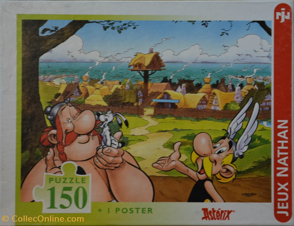 jeux de societe jouets casse tete puzzle nathan 1995 150 pieces notre village