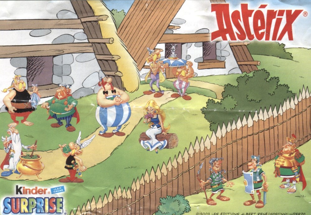 Série 03 - Astérix et les romains - 2003 - 01 - Idéfix - Notice figurines serie 03 asterix et les romains 2003 01 idefix notice