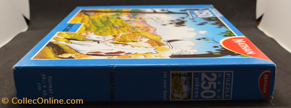 jeux de societe jouets casse tete puzzle lucky luke nathan 250 pieces 2001 les cow boys