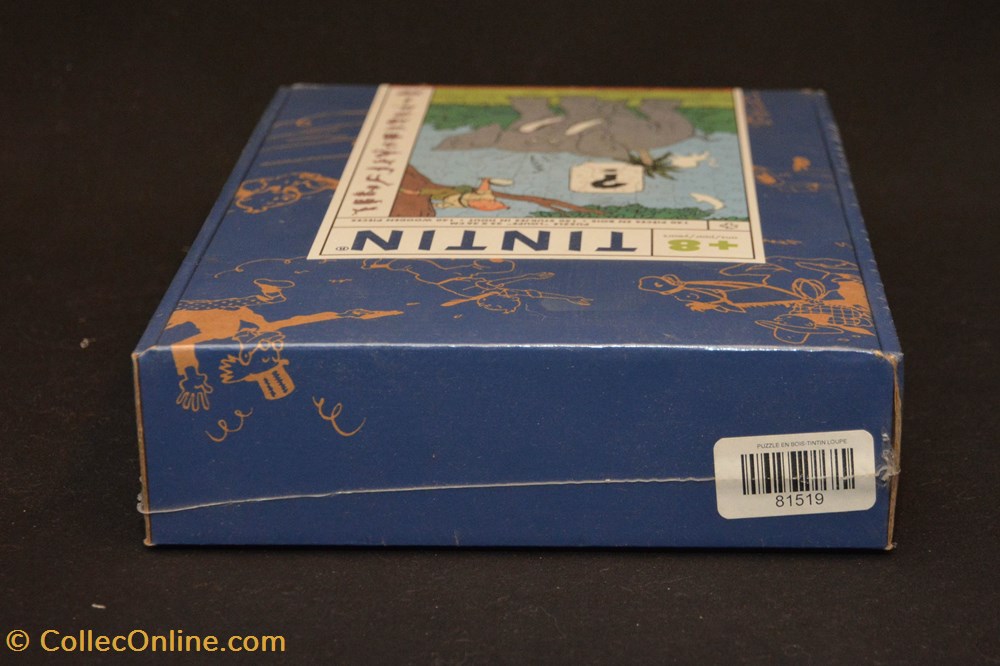 Moulinsart - 2001 - 140 pièces bois - Tintin au Congo - 1000 ex. numérotée 5 jeux jouet puzzle moulinsart 2001 140 pieces bois tintin au congo 1000 ex numerotee