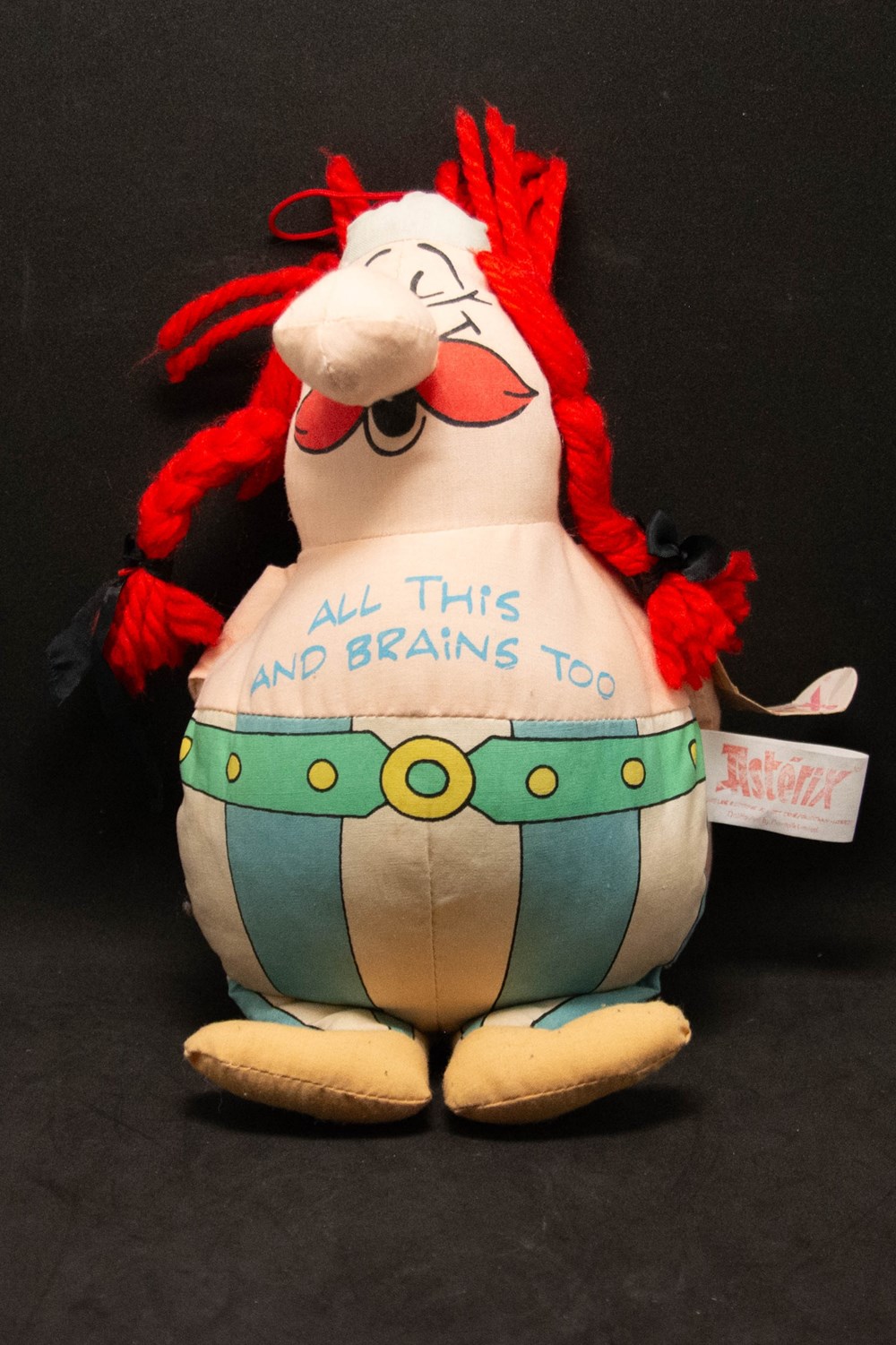 Albert Renée - 25 cm - Obélix - All this and brains too jeux de societe jouets peluches albert renee 25 cm obelix all this and brains too
