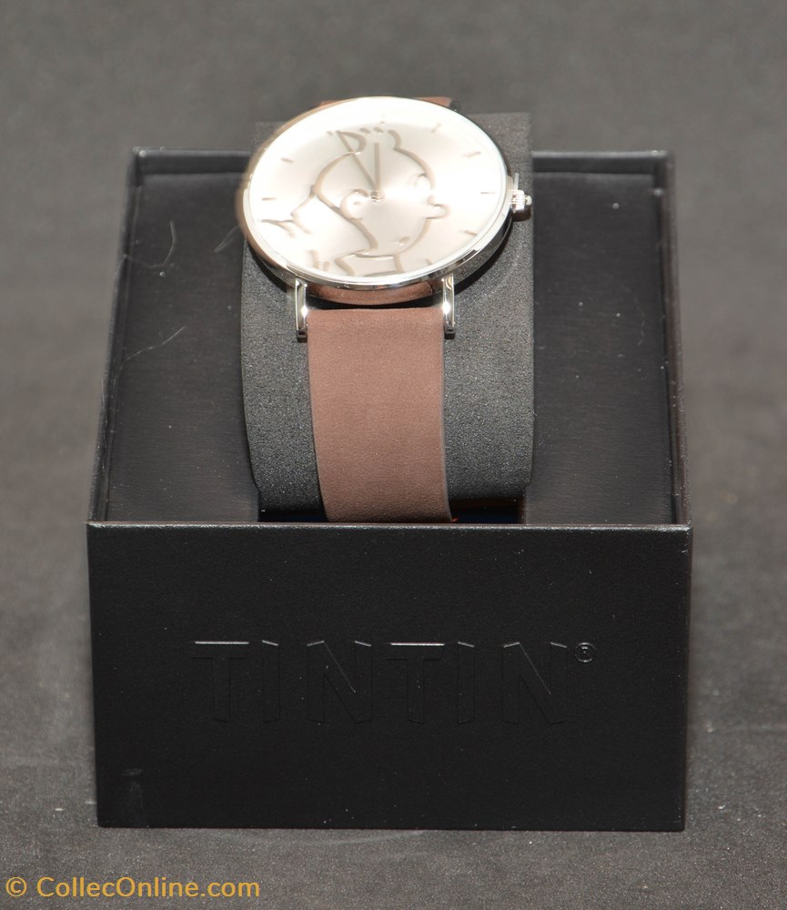 Montre - Moulinsart - 2018 - Classic - Silver brown - Small bijoux horlogerie montre moulinsart 2018 classic silver brown small