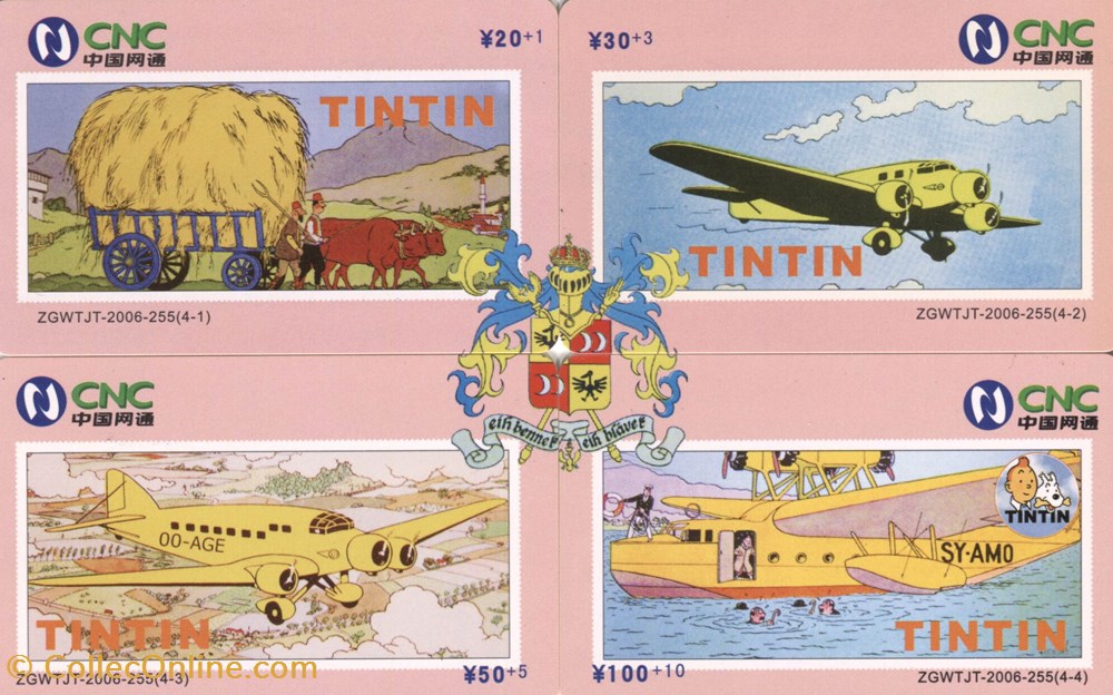 diver telecarte chine 2006 cnc set 4 cartes le sceptre ottokar
