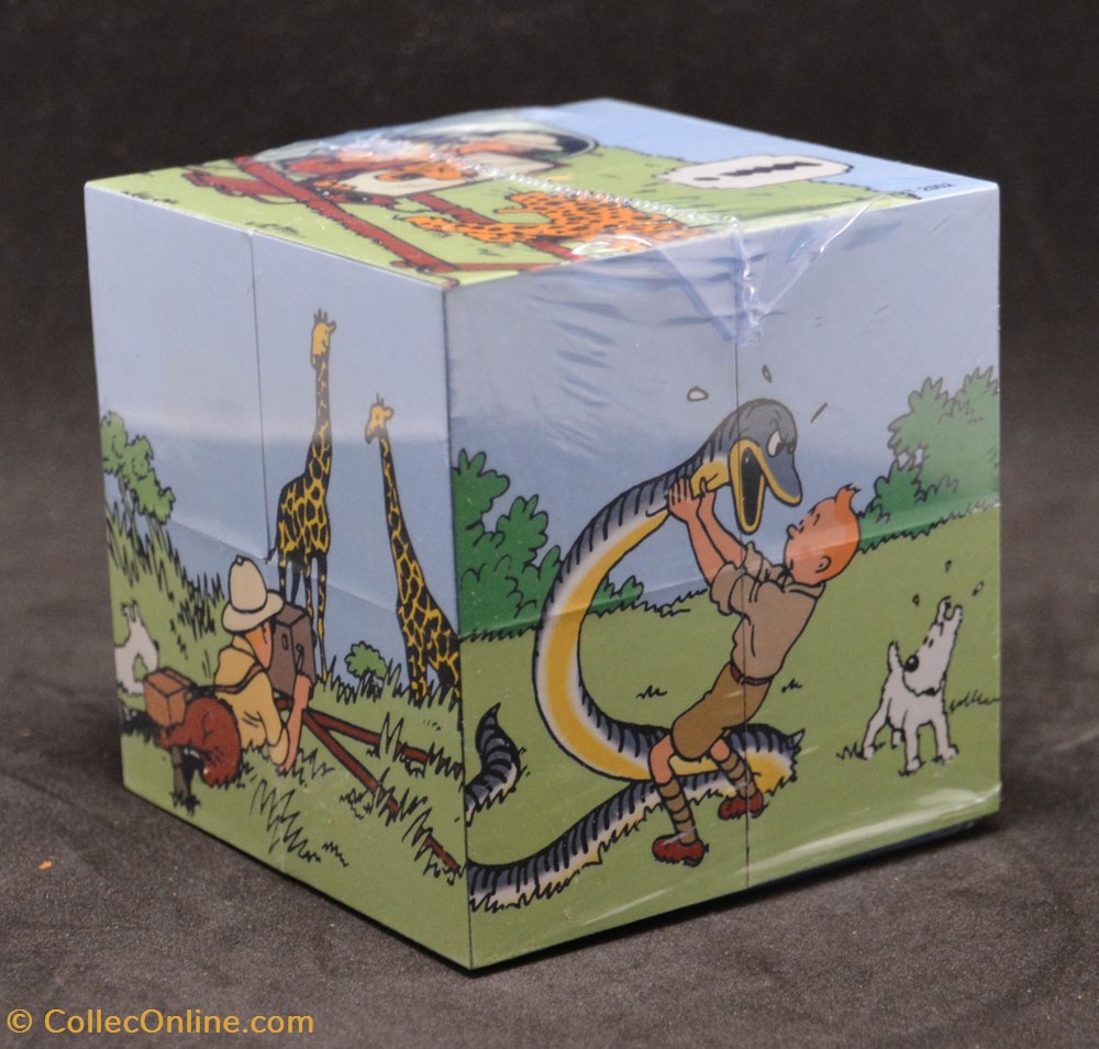 Moulinsart - Cube - Tintin au Congo jeux de societe jouets casse tete puzzle moulinsart cube tintin au congo