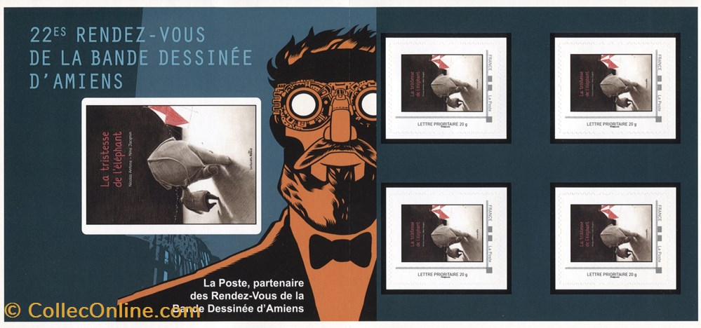 timbre france bloc neuf 2017 4xlp 22eme rendez vous de la bande dessinee amiens