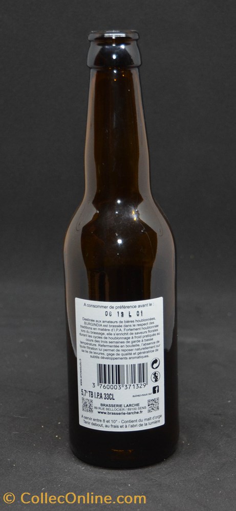 Burgindia - Ambrée - FR - 5,7% - 33cl art de la table argenterie bistrot alimentation bouteille burgindia ambree fr 5 7 33cl