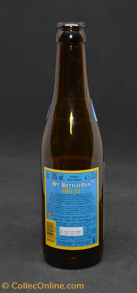 St Bernardus Abt - Brune - BE - 12% - 33cl art de la table argenterie bistrot alimentation bouteille st bernardus abt brune be 12 33cl