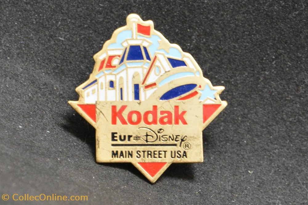 divers pin badges eurodisney kodak main street usa