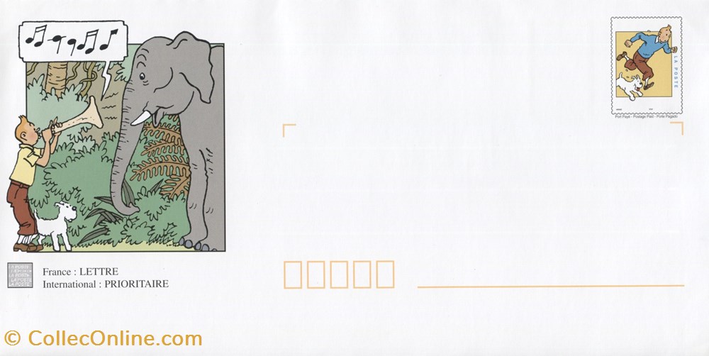 timbre france pap carte neuf 2000 les aventures de tintin