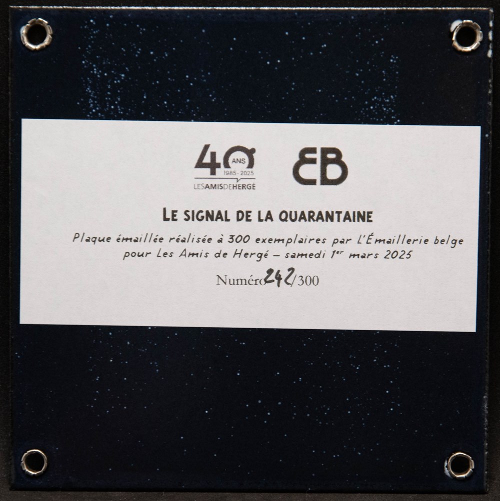Plaque émaillée - 2025 - 40 ans ADH divers plaque emaillee 2025 40 ans adh