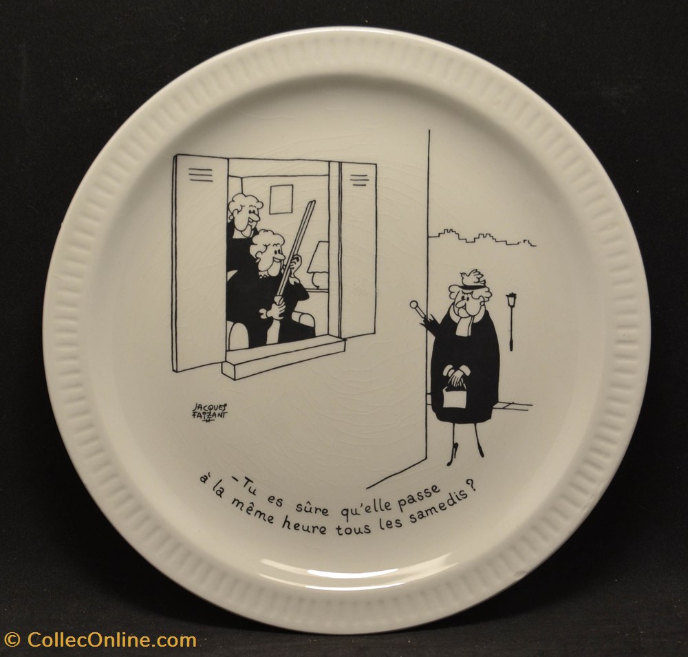 Jacques Faizant - Assiette divers jacques faizant assiette