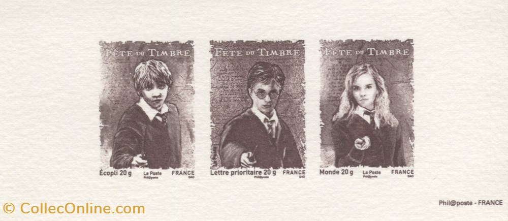 france gravure neuf 2007 fete du timbre harry potter
