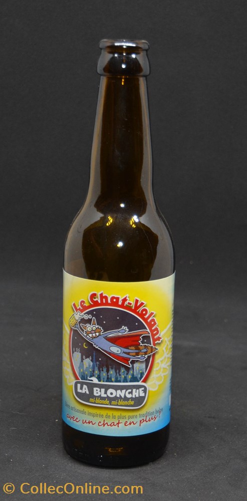 Le chat volant - Blonde - FR - 5% - 33cl art table argenterie bistrot alimentation bouteille le chat volant blonde fr 5 33cl