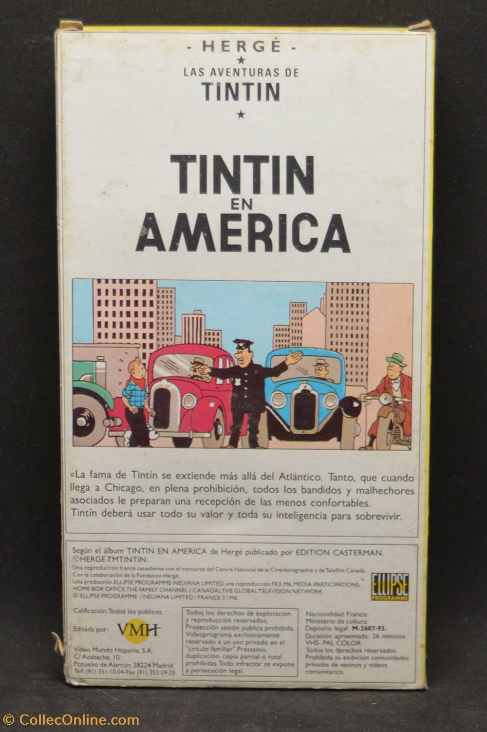VHS - Ellipse - Espagnol - Tintin en America divers film dvd blu ray vhs ellipse espagnol tintin en america