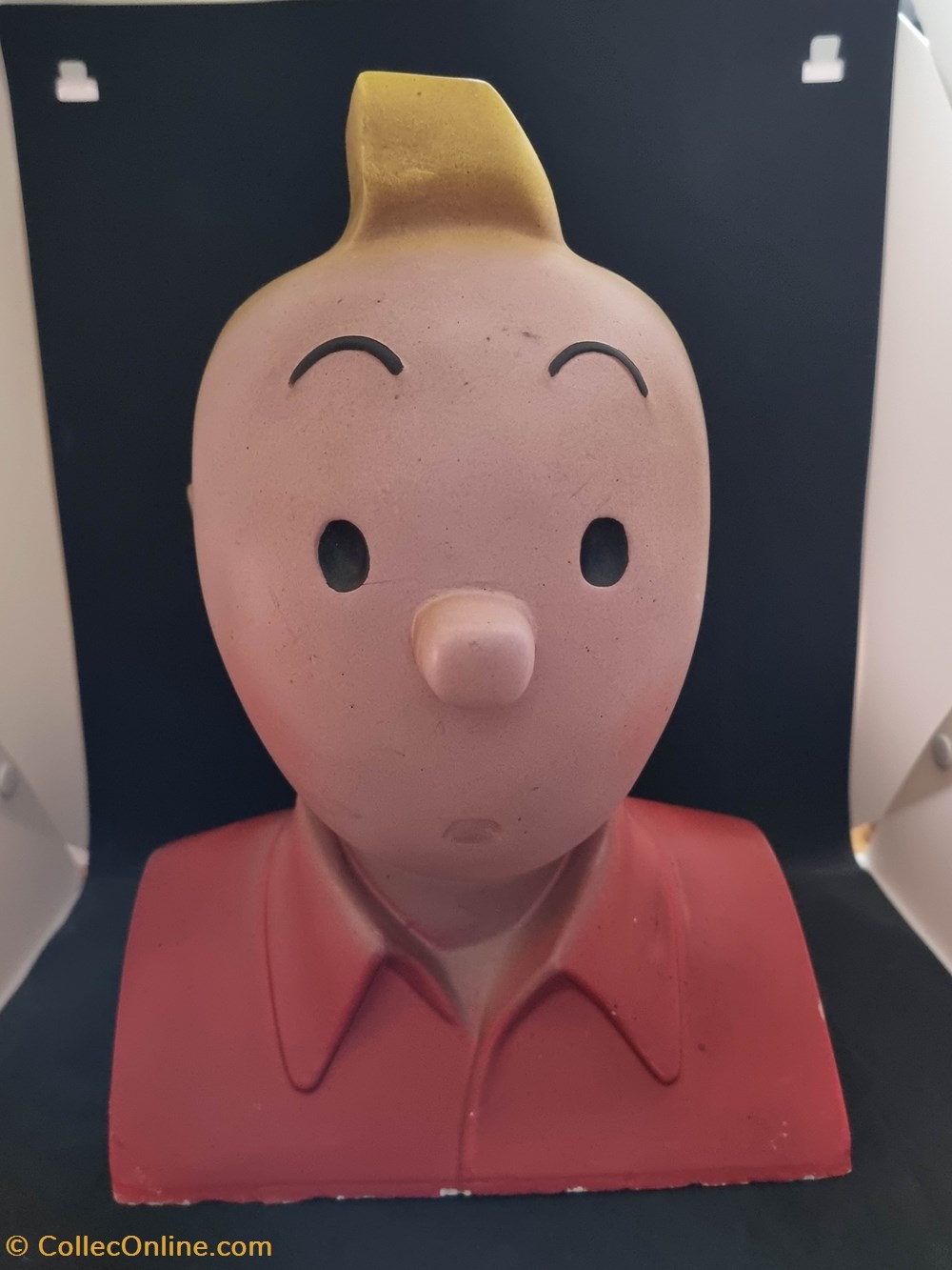 figurines buste tintin platre
