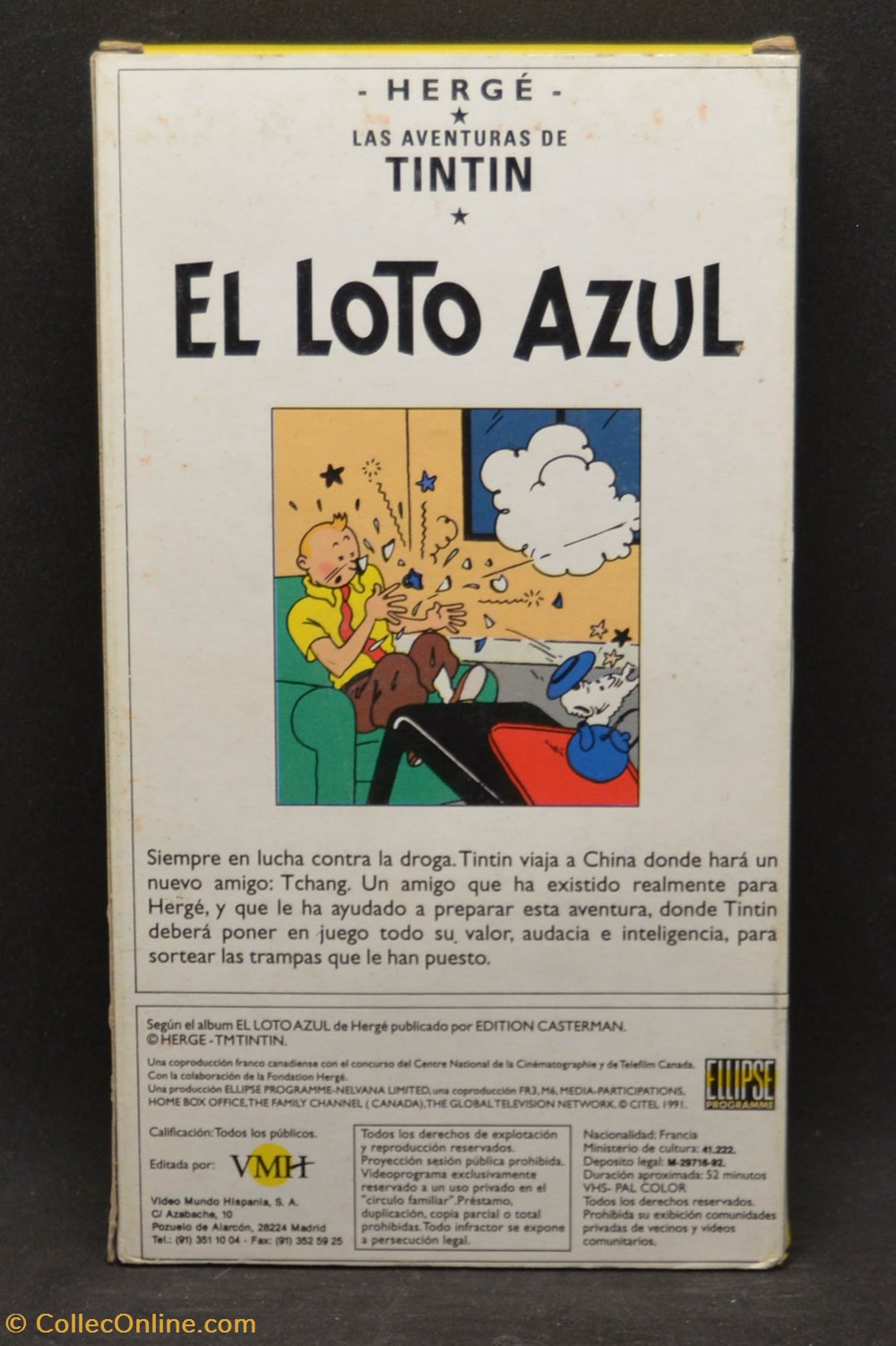 VHS - Ellipse - Espagnol - El loto azul divers film dvd blu ray vhs ellipse espagnol el loto azul