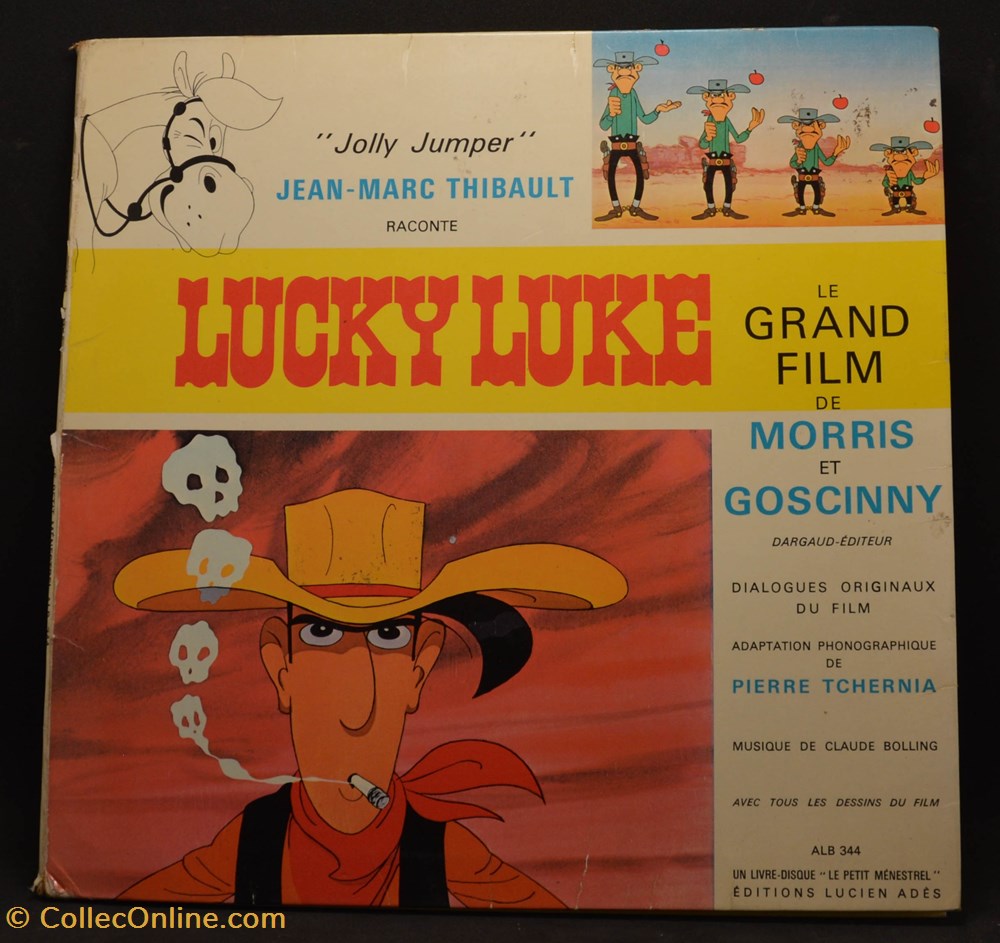 Vinyl - 33 tours - 1971 - Livre-disque - Lucky Luke - Le grand film musique instruments disques vinyles vinyl 33 tours 1971 livre disque lucky luke le grand film