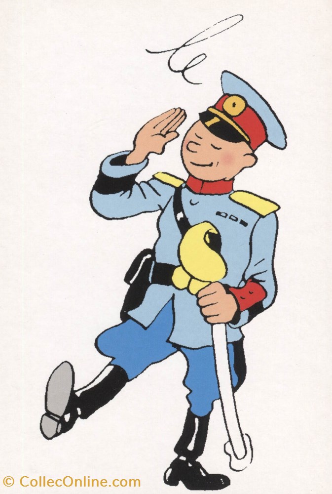 Carte - Moulinsart - 10x15 - Tintin général (097) postale carte moulinsart 10x15 tintin general 097