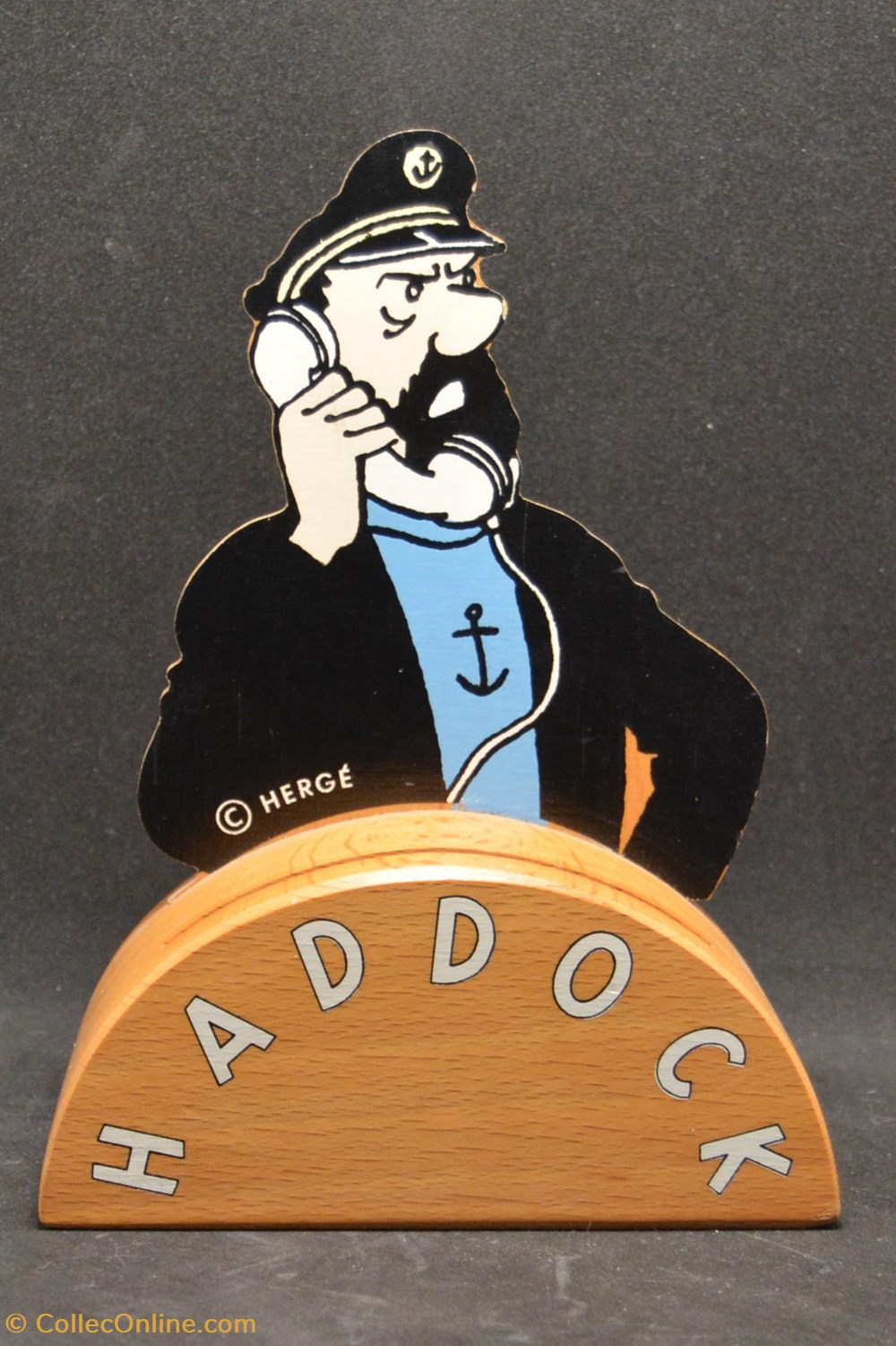 Tirelire - Haddock au téléphone - Socle clair divers tirelire haddock au telephone socle clair