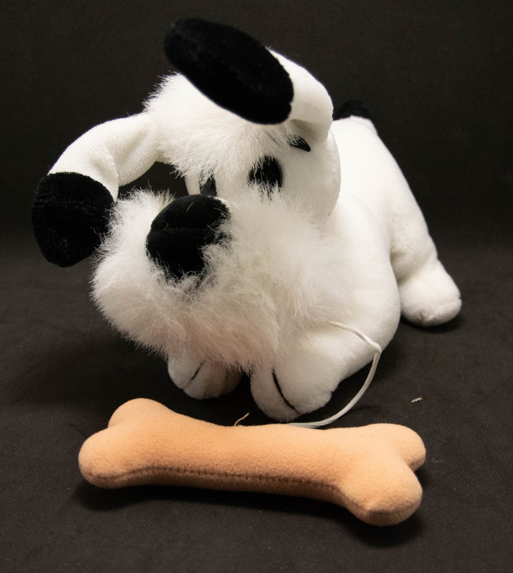Idéfix avec os - Nounours - 2003 jeux societe jouets peluches idefix avec os nounours 2003