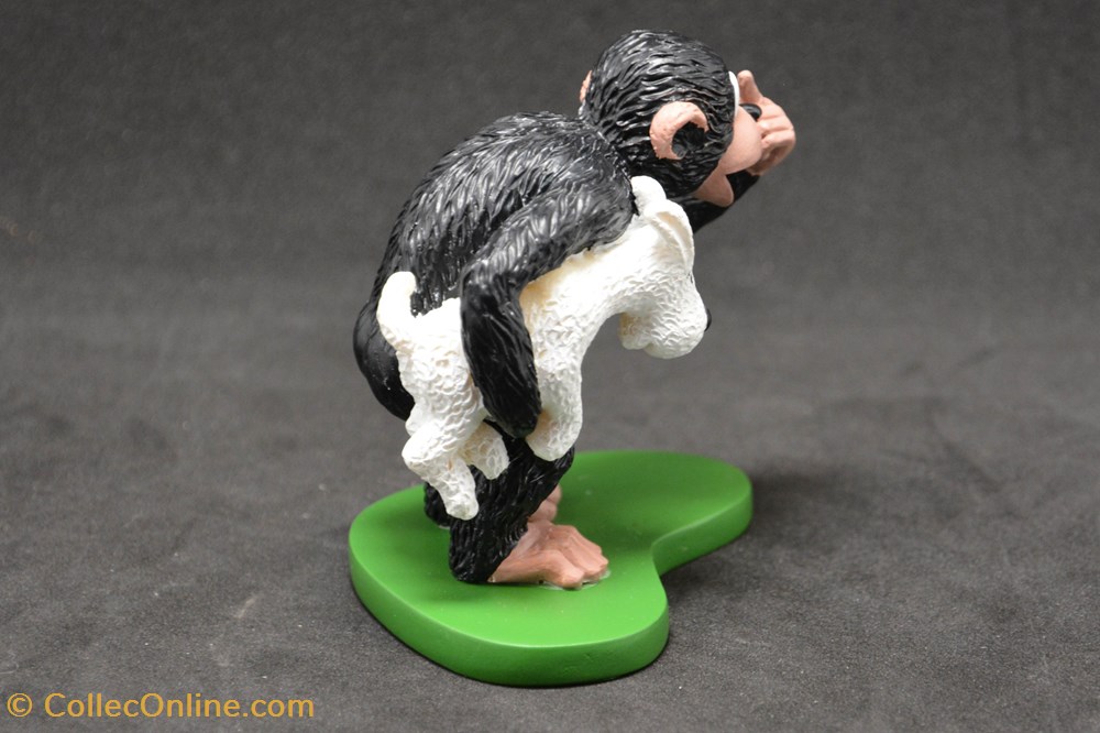 Scéne Milou et le gorille 3 figurine scene milou et le gorille