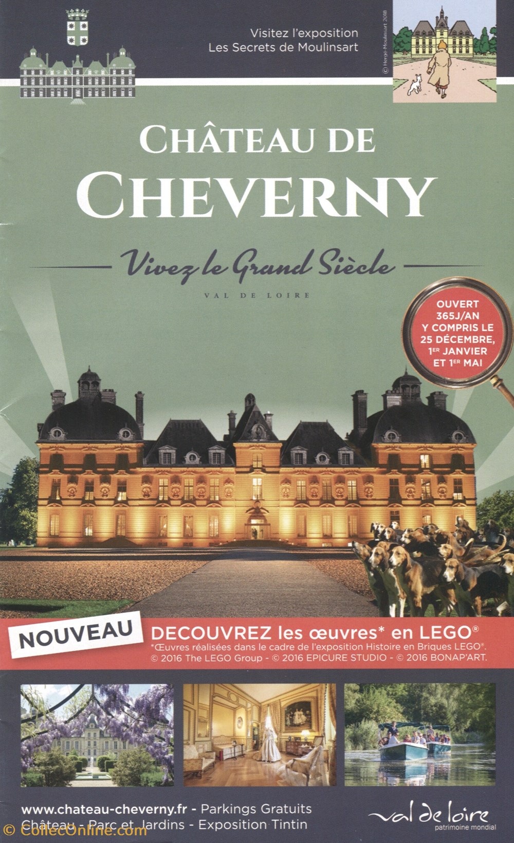 documents anciens tickets d entree cheverny brochure 1