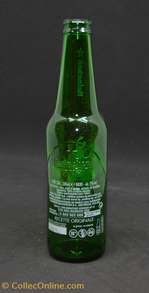 Heineken - France - Blonde - FR - 5% - 33cl art la table argenterie bistrot alimentation bouteille heineken france blonde fr 5 33cl
