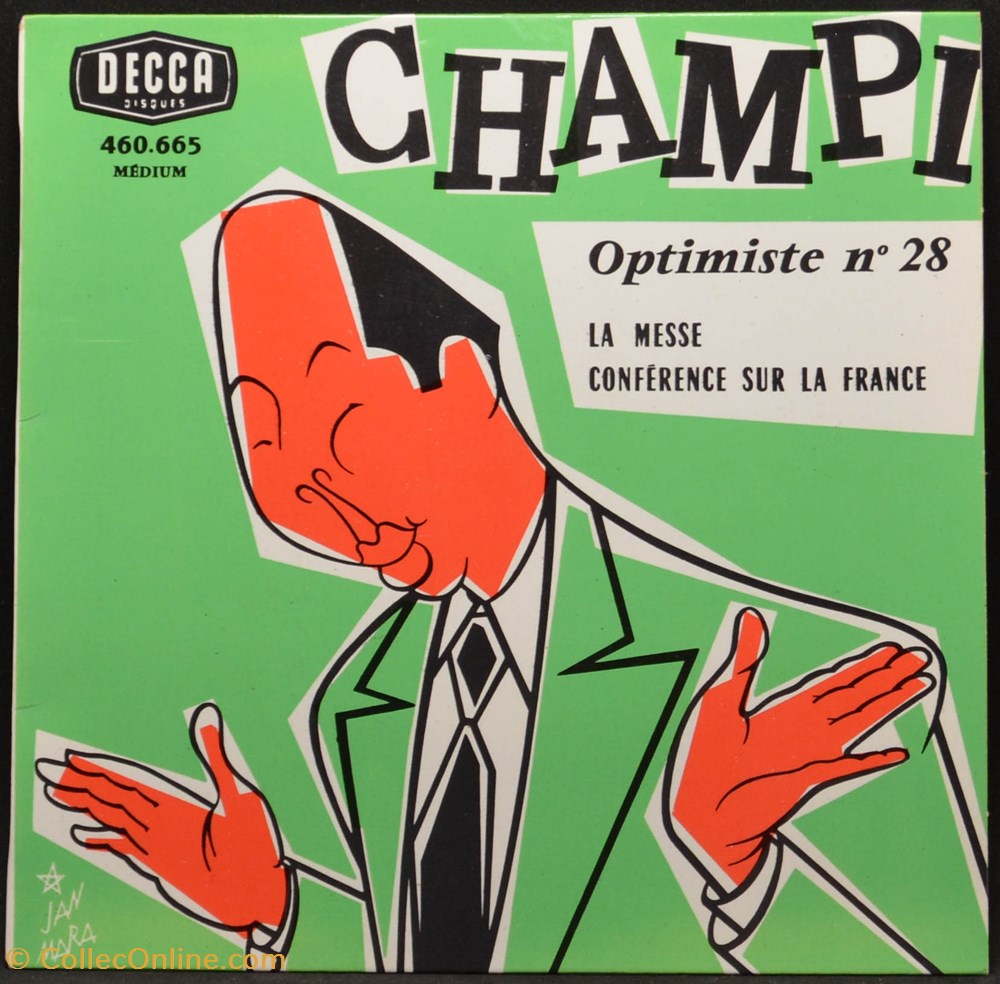 Vinyl - 45 tours - Champi - Optimiste n°28 divers vinyl 45 tours champi optimiste n 28
