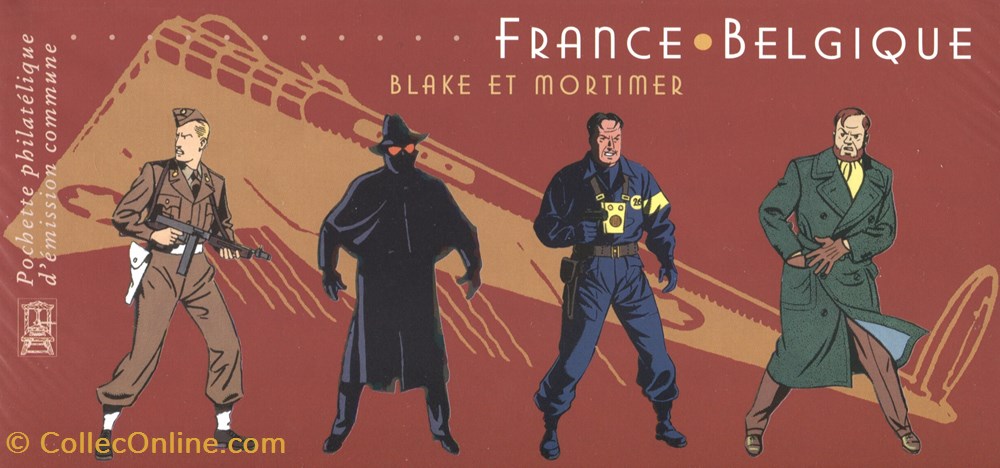 timbre france belgique emission commune neuf 2004 blake et mortimer