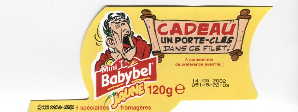 Mini-Babybel - Porte clé - Jules César documents anciens publicites mini babybel porte cle jules cesar