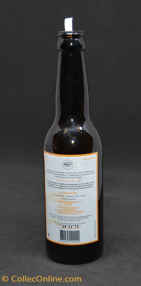 Gustave - Blonde - FR - 5,2% - 33cl art la table argenterie bistrot alimentation bouteille gustave blonde fr 5 2 33cl