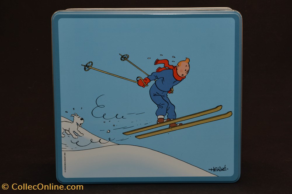 Delacre - 2004 - Sports d'hiver - Tintin à ski diver delacre 2004 sports hiver tintin a ski
