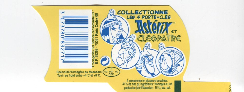 Mini-Babybel - Porte clé - Jules César documents anciens publicites mini babybel porte cle jules cesar