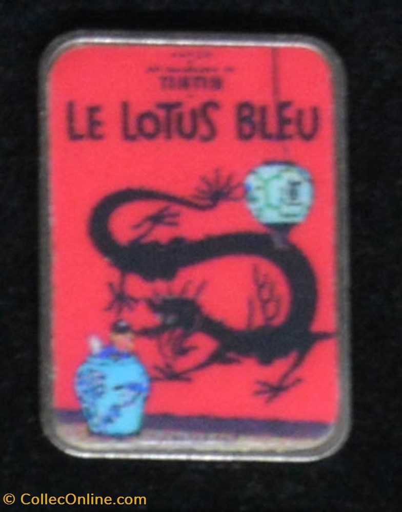 Couverture - Le Lotus bleu diver pin couverture le lotus bleu