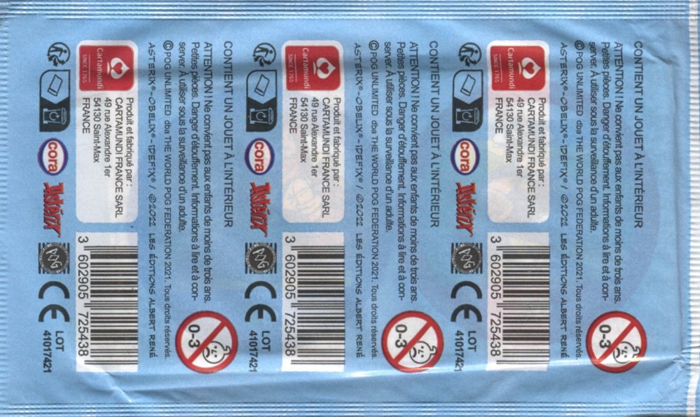 documents anciens publicites cora 2022 pog pochette