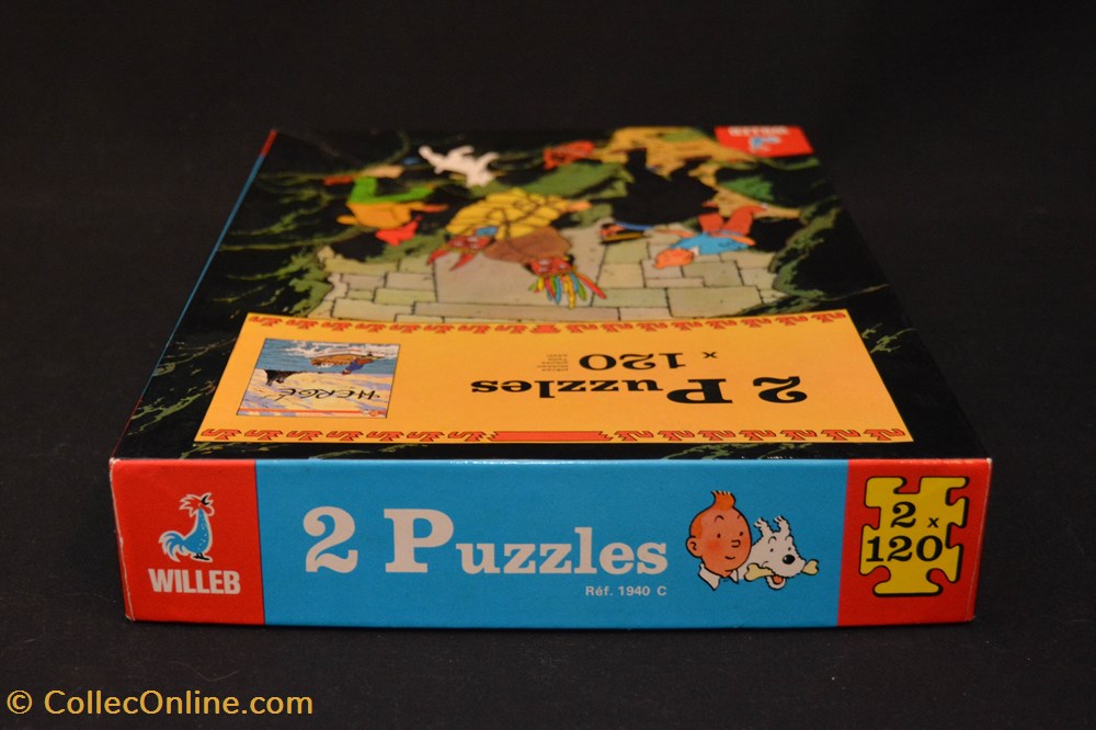 Willeb - 1979 - 2x120 pièces - Le temple du soleil - L'île noire 4 jeux jouet puzzle willeb 1979 2x120 pieces le temple du soleil ile noire