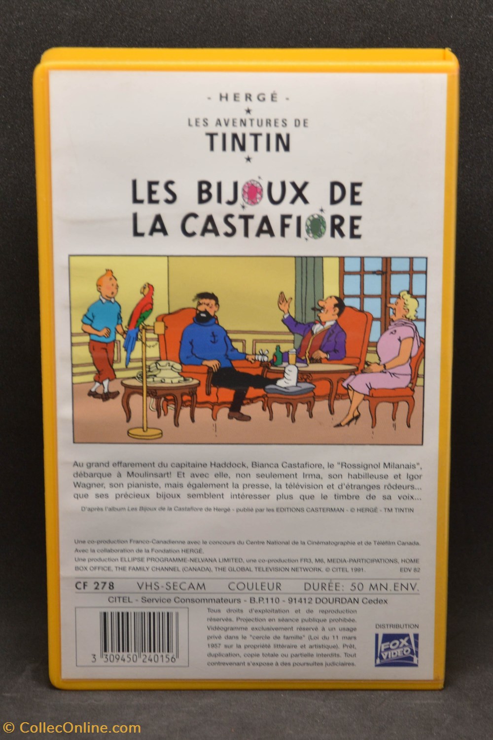 VHS - Citel - 1991 - 19 - Les bijoux de la Castafiore divers film dvd blu ray vhs citel 1991 19 les bijoux de la castafiore