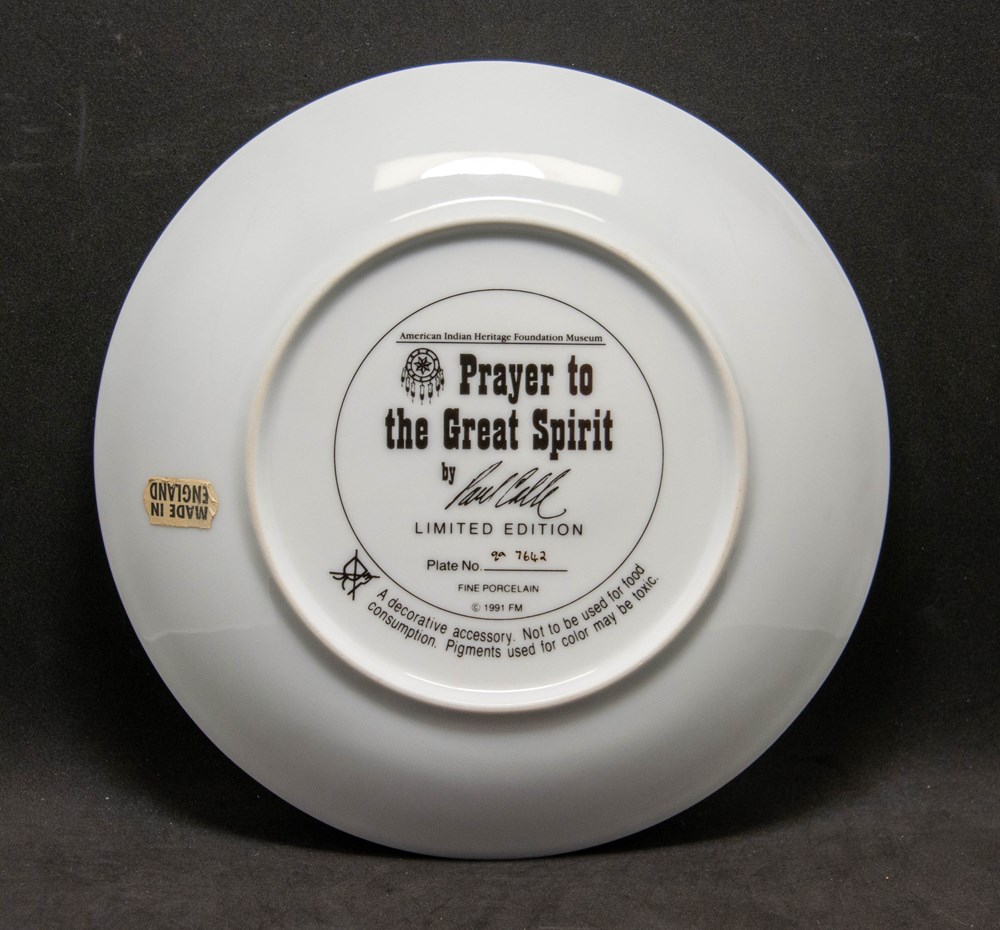 art de la table argenterie assiettes plats prayer to the great spirit