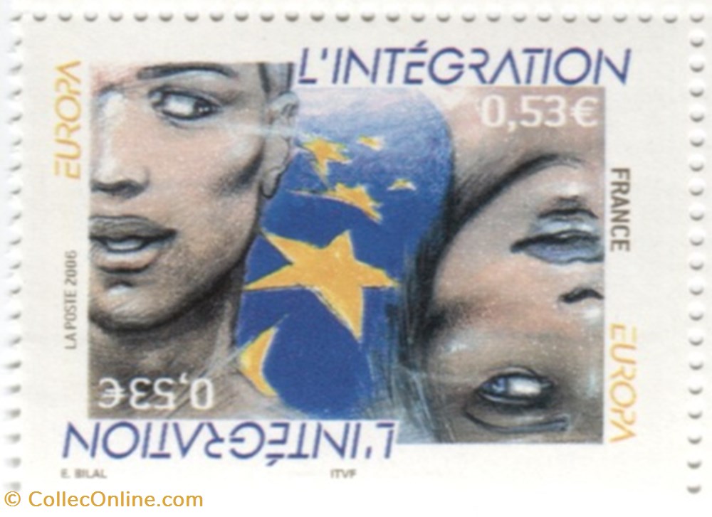France - Timbre - Neuf - 2006 - 0,53 € - Europa L'intégration Enki Bilal france timbre neuf 2006 0 53 europa integration enki bilal