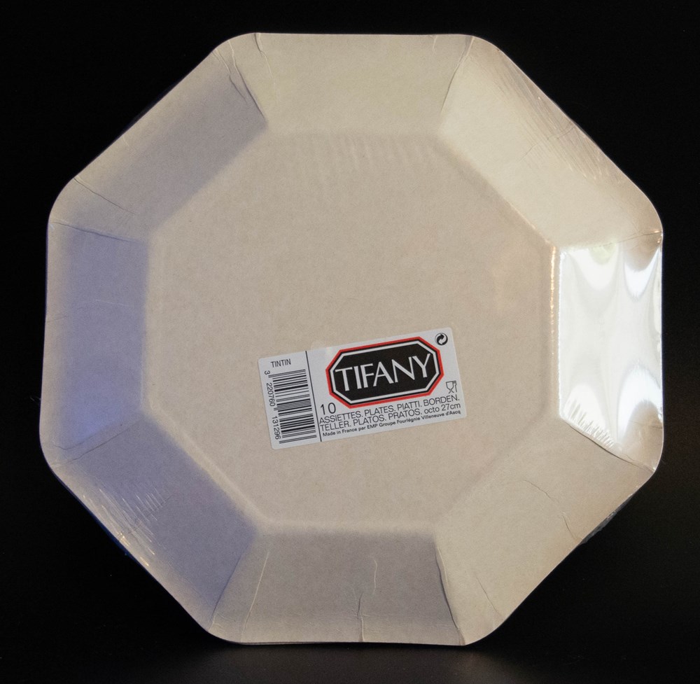 Tifany - Assiette carton 27cm - 10 - Tintin cosmonaute de la table argenterie assiettes plats tifany assiette carton 27cm 10 tintin cosmonaute