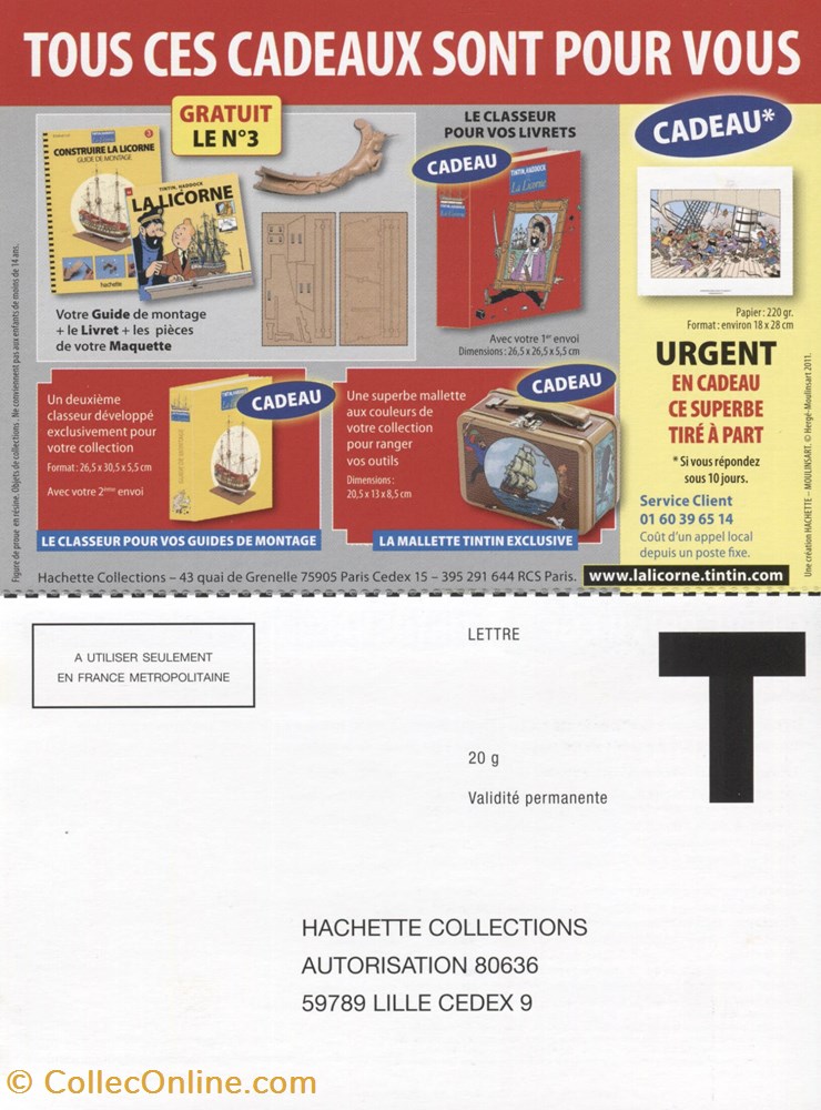 Hachette - La Licorne - 2011 - Offre d'abonnement vieux papier ticket d entree hachette la licorne 2011 offre abonnement
