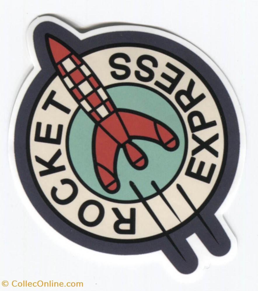 Autocollant - Rocket Express objet publicitaire autocollant rocket express